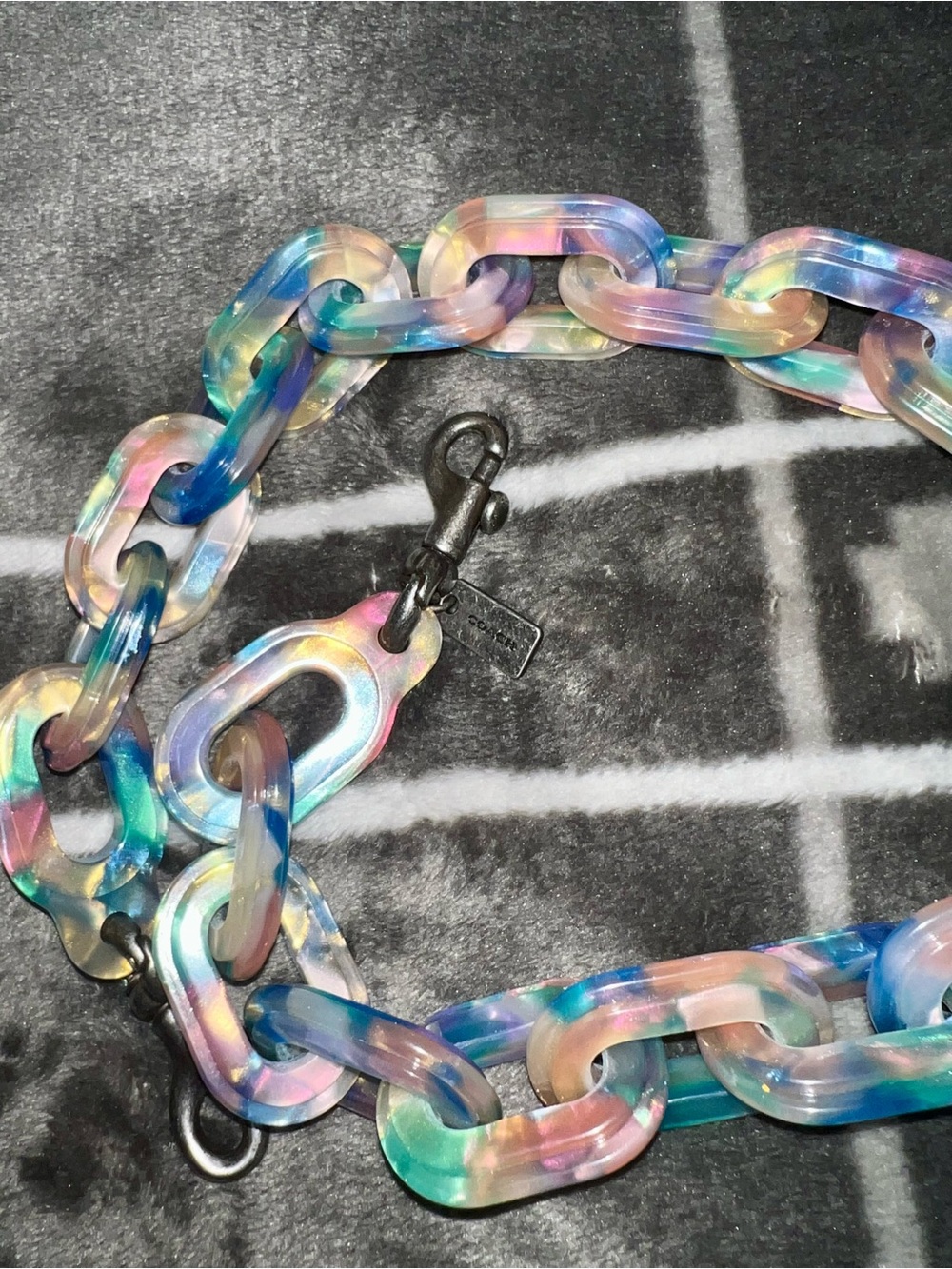 Coach Pastel Rainbow Resin Chain Strap ❌SOLD❌ - Picture 3 of 4